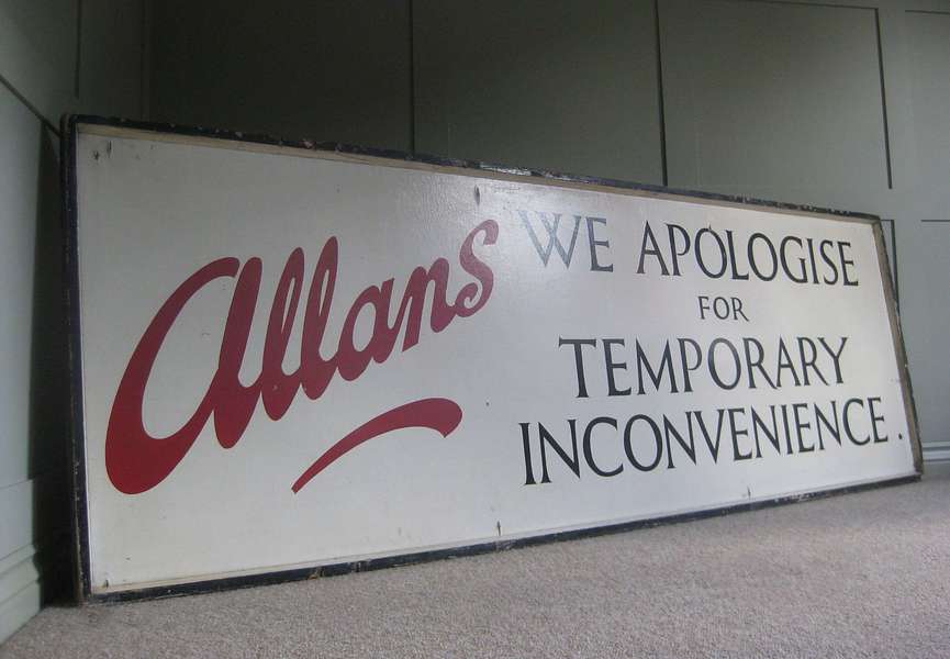 Large Vintage Shop Sign, 1970s | Vinterior