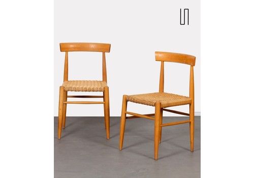 Pair Of Vintage Wooden Chairs Edited By Krasna Jizba, 1960s