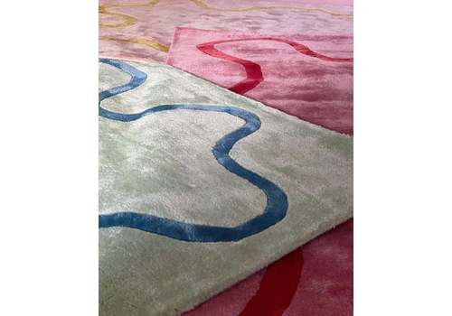 Mint Green And Blue Ribbon Rug 300 X 240cm