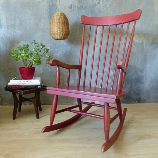 Vintage Wooden Rocking 1970 1979 Vinterior