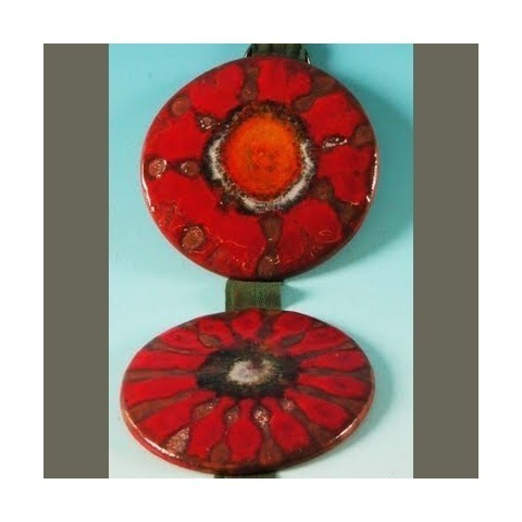Design. Wall Decoration With Five Ceramic Disks. photo furniture