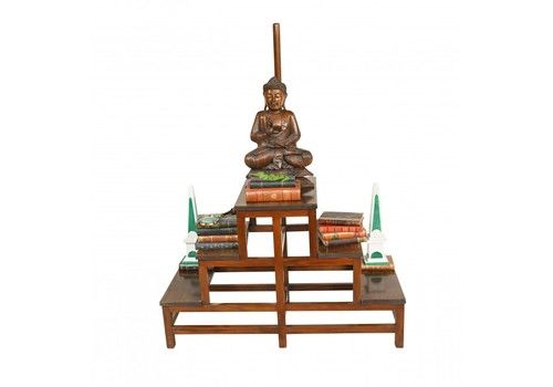 Victorian Library Steps Ladder Mahogany Book Case