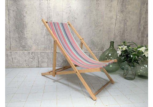 1950's Striped Deck Chair Garden Chair