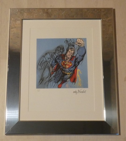 Superman Lithograph Numbered 4018/5000 By Andy Warhol, Published By