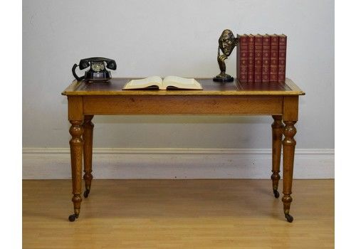 Antique Victorian Library Table