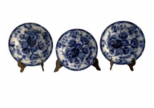 Set Of Three Victorian Dishes, Porcelain Wedgwood, Water Nymph, 1800