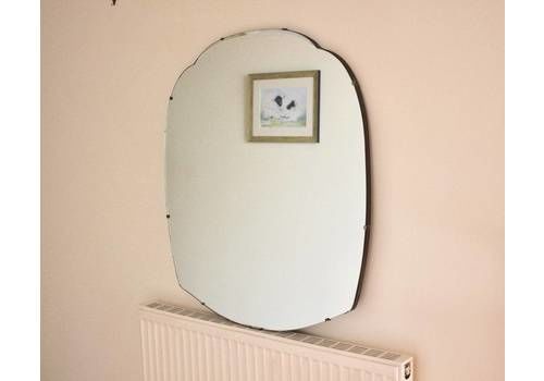 Extra Large Vintage Frameless Wall/Overmantle Mirror