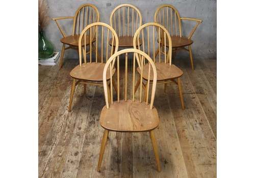 X6 Ercol Windsor Hoopback Chairs