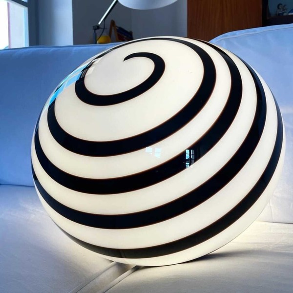 Murano Glass Swirl Pendant Light 