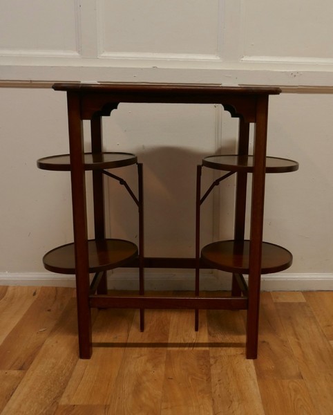 A 4 Tray Mahogany Table Cake Stand Or Dumb Waiter photo furniture