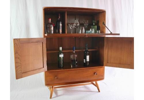 Ercol Serving Cabinet/Bureau, 1950s