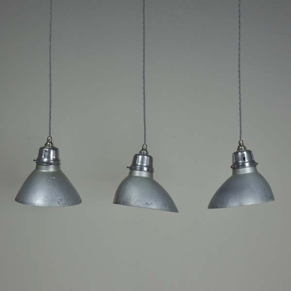 Silvered  Mirrored Pendant Lights By Gecoray