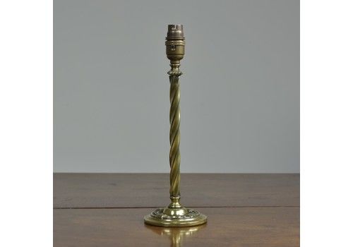 Small Arts & Crafts Brass Table Lamp