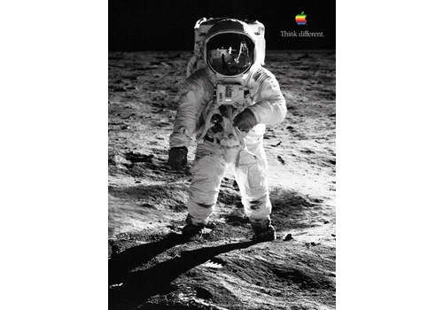 Apple Think Different   Buzz Aldrin Original Vintage Poster