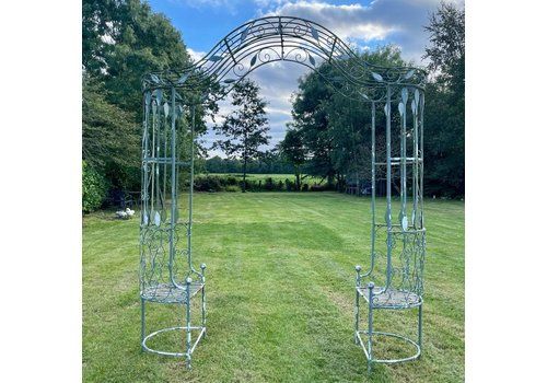 Large Victorian Arched Garden Love Seat