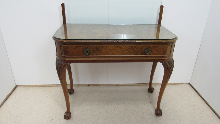 Superb Walnut Side Table, 1900s photo furniture
