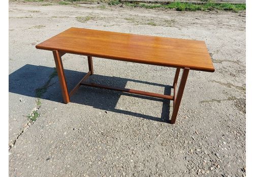 Vintage Retro Teak Wood Mid Century 60s 70s Rectangular Coffee Table