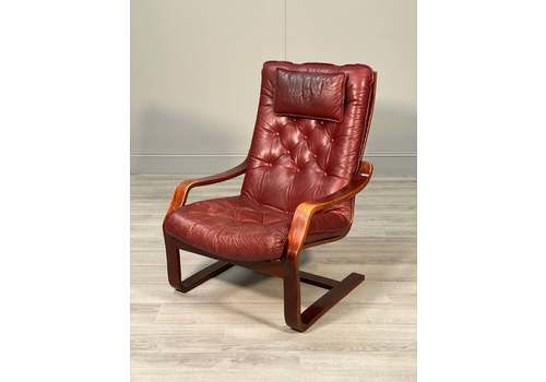 Mid 20th Century Danish Leather Armchair