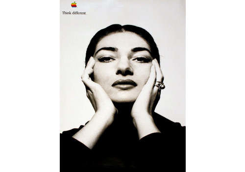Apple Think Different   Maria Callas Original Vintage Poster