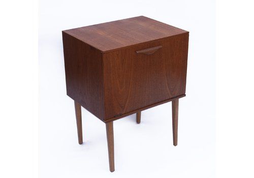Vintage Teak Record Cabinet, 1960s