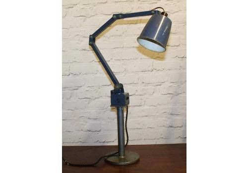 Memlite Industrial Desk Vintage Lamp Enamel Retro Antique Light Lighting Mancave Factory Bed Office