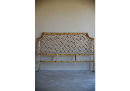 King Size Bamboo Headboard, Late 20th Century
