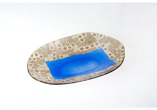 Masterpiece Glass Plate By Tobia Scarpa For Venini Murano, Italy, 1956