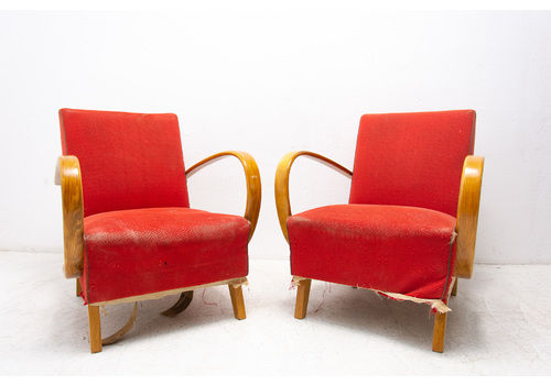 Bentwood Armchairs By Jindřich Halabala For Up Závody, 1950's