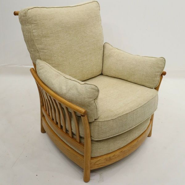Ercol Renaissance Armchair Genuine Ercol Fabric Light Finish Ercol