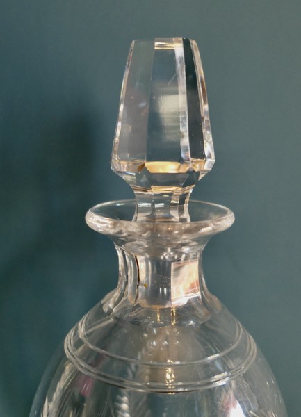 Stuart Crystal Round Footed Decanter Ellesmere Pattern. photo furniture