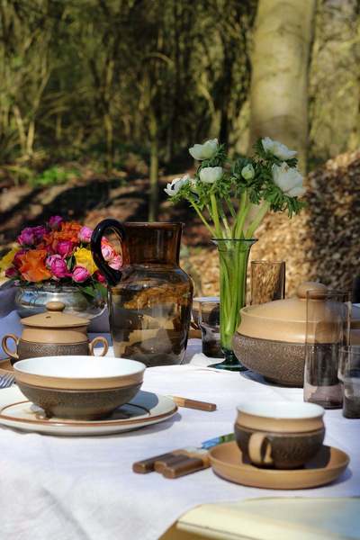 Vintage Denby Cotswold Stoneware Dinner Set (144 Pcs) Vinterior