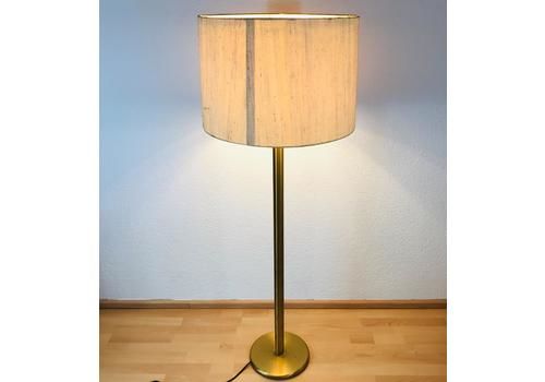 Cosack Midcentury Brass And Cloth Floor Lamp, 1960s, Germany