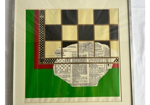 Chess Print By P.Shelton 1974 3/20