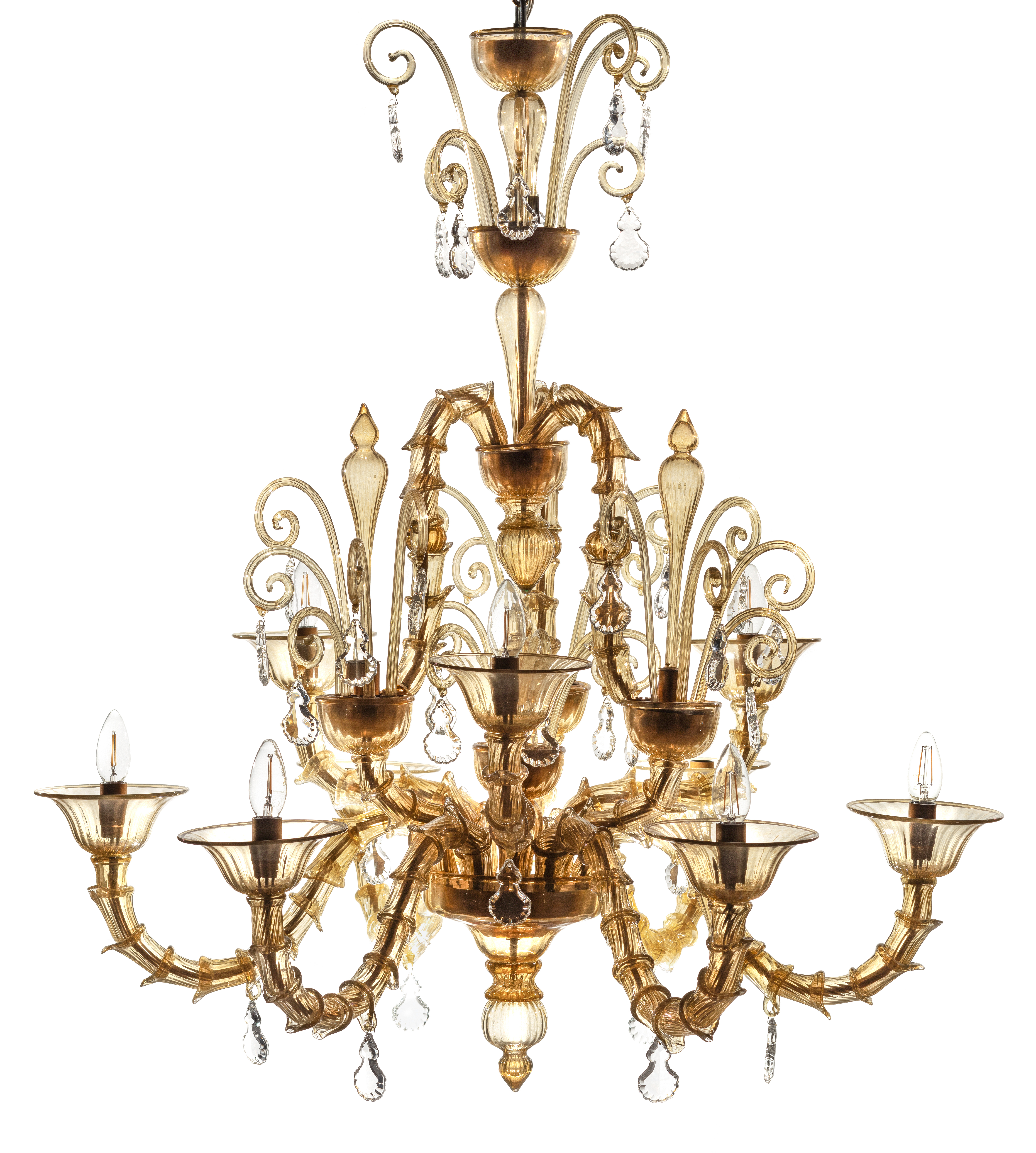 Gl Murano Chandelier Rezzonico Smoke Colour N 9 Arms With Crystal Drops Details Gorgeous Nmade Lighting Fixture Gl Murano Chandelier Rezzonico Smoke Colour N 9 Arms With Crystal Drops Details Gorgeous Nmade Lighting Fixture
