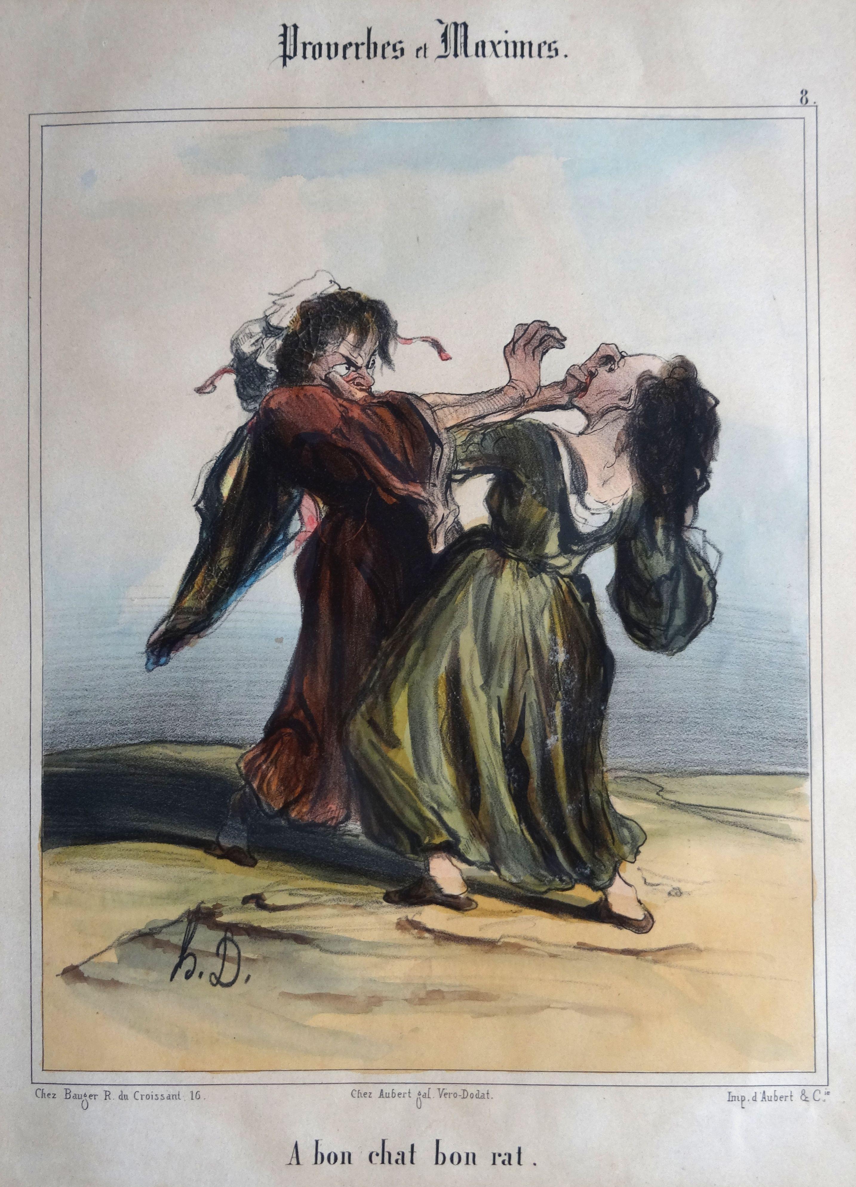 Honoré Daumier Caricature. 