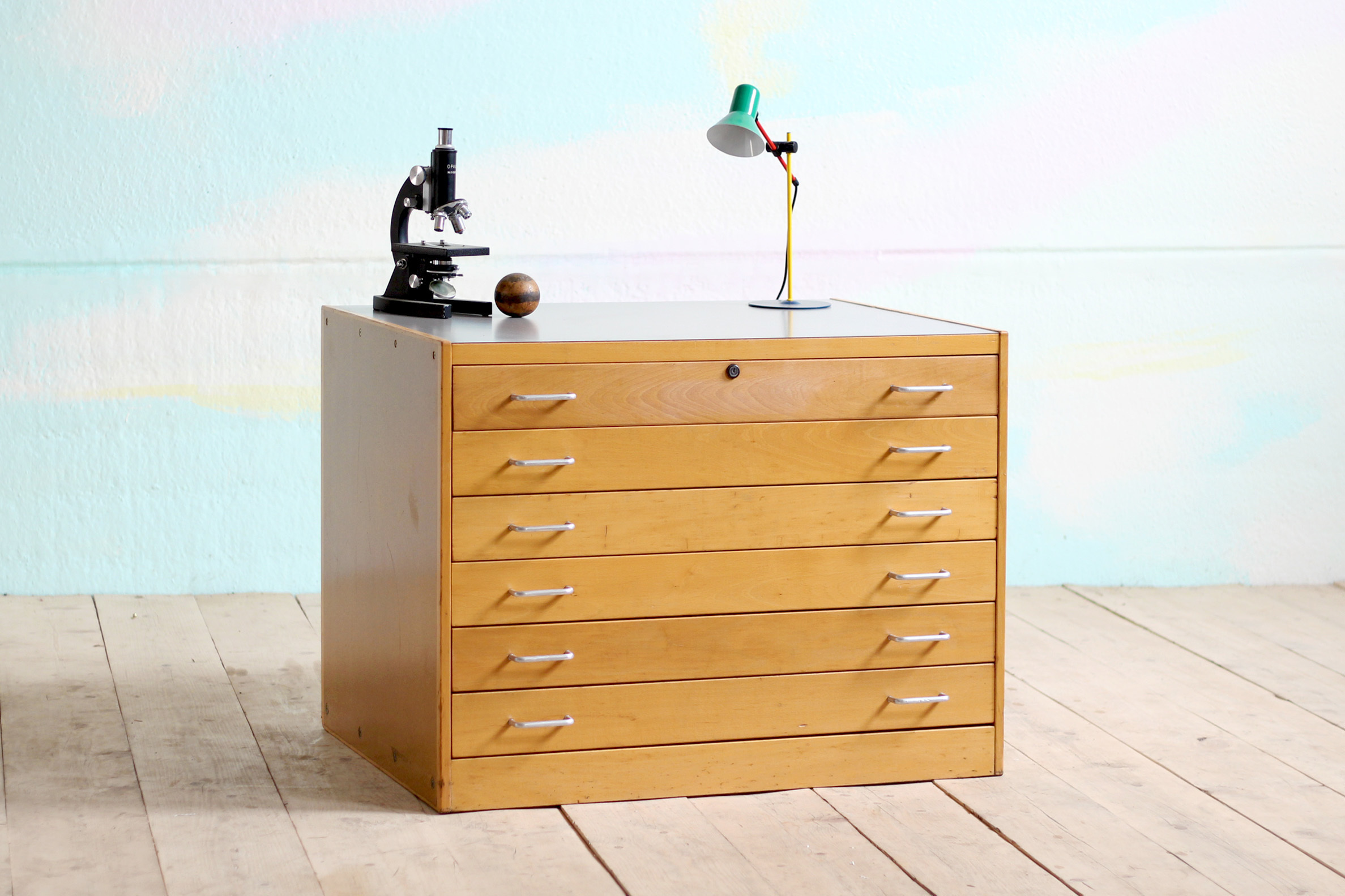 Vintage A1 Architects Map Plan Chest Of Drawers Vinterior
