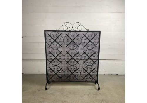 Reclaimed Iron Spark Guard Fire Screen