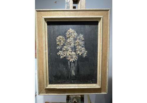 Mid Century Minimalist Signed Beorgious 1959 In Period Frame