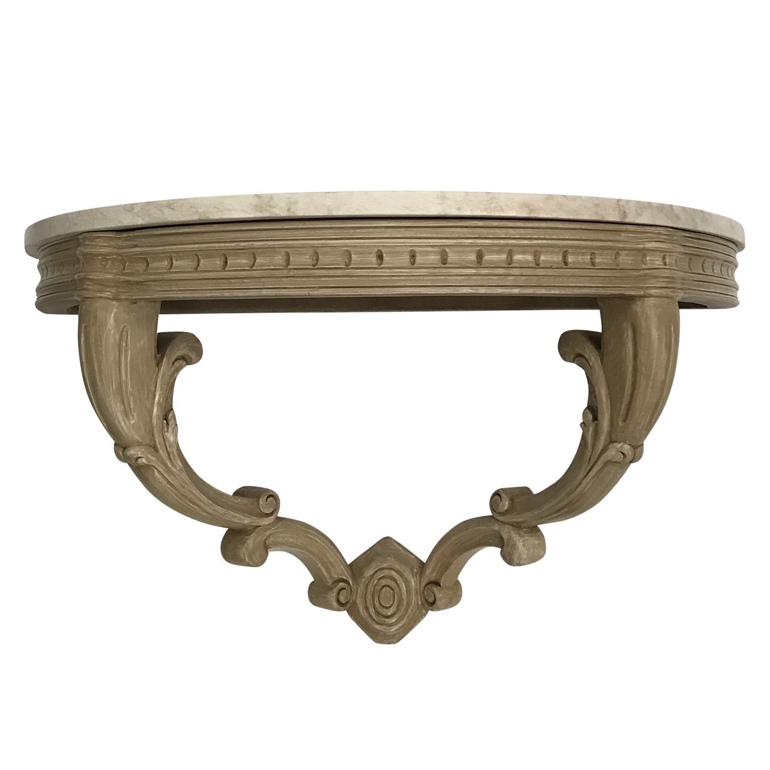 Marble Top Wall Mounted Console Table