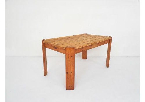 Pinewood Dining Table Attrb. To Ate Van Apeldoorn, The Netherlands 1970