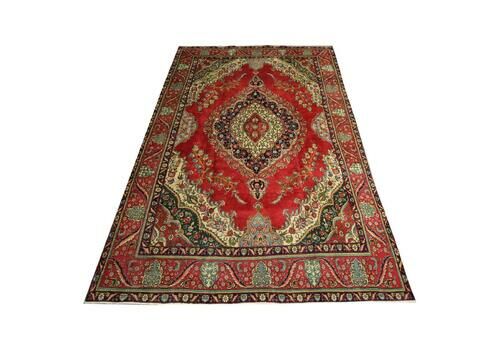 Traditional Carpet Handwoven Wool Rug Large Floral Red Living Room Rug