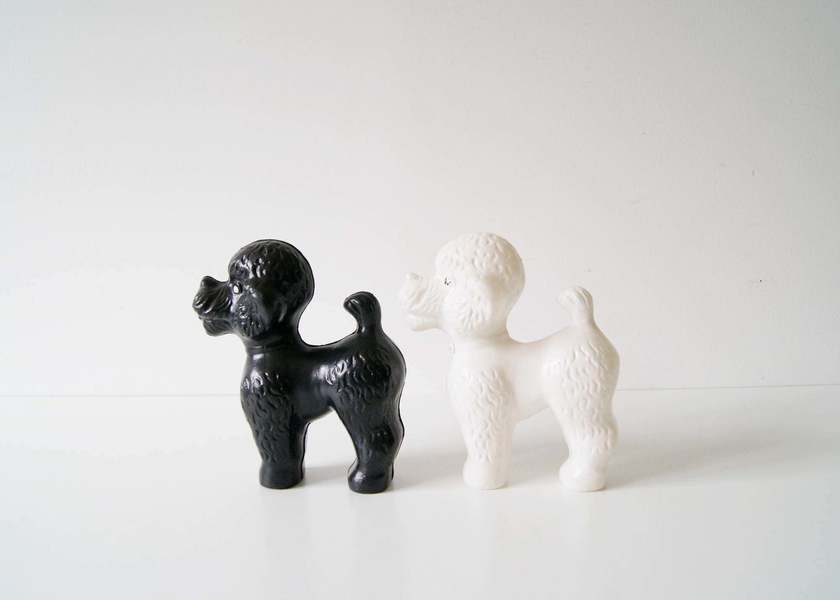 large plastic dog figurines