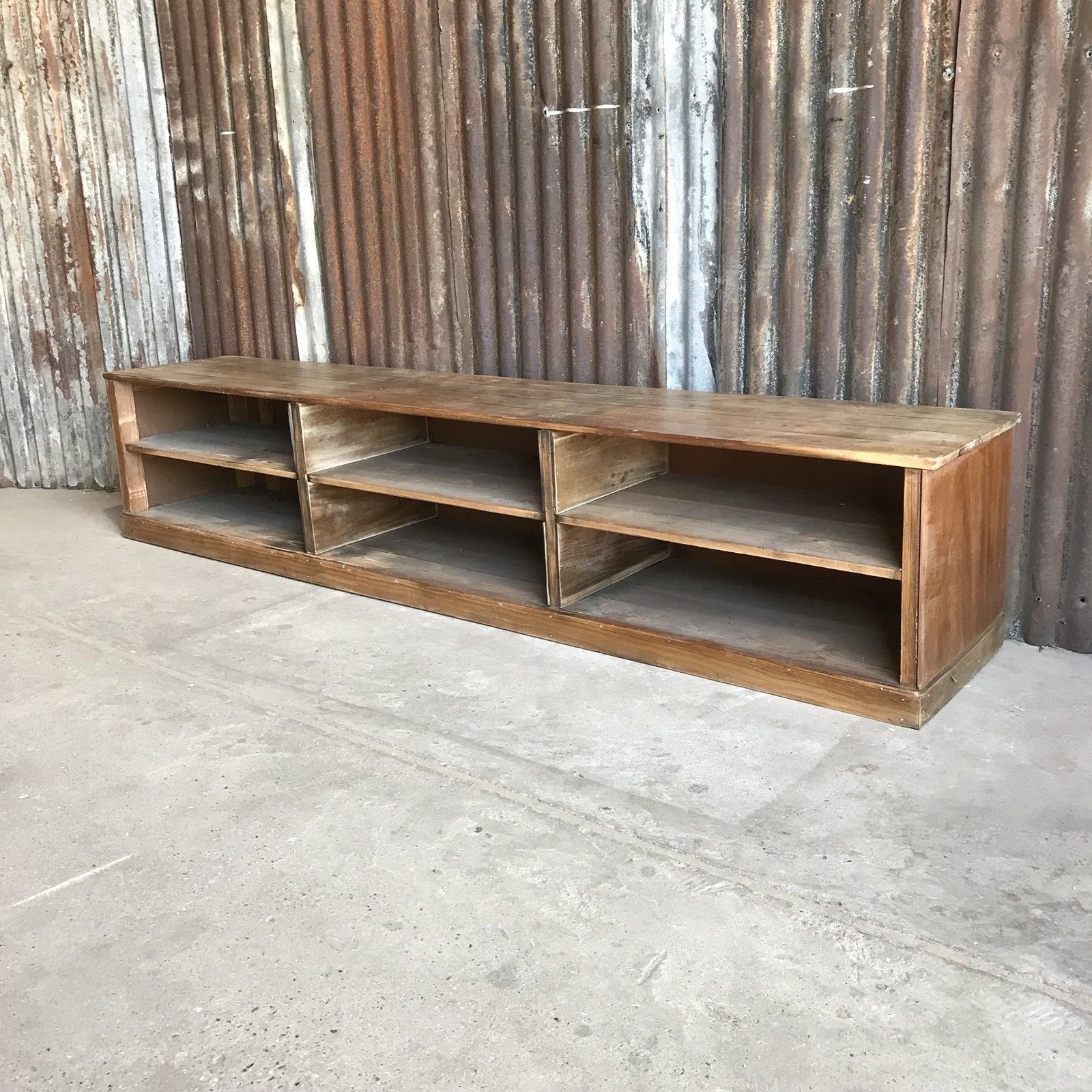 Vintage School Locker Room Wooden Bench Shoe Storage Pigeon Holes Tv Vintage School Locker Room Wooden Bench Shoe Storage Pigeon Holes Tv Stand Vinterior