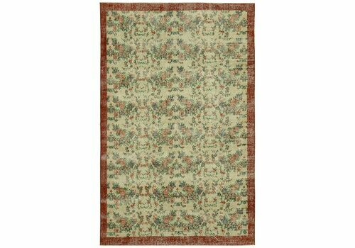 Handmade 308 X 196 Cm Beige Turkish Vintage Area Rug