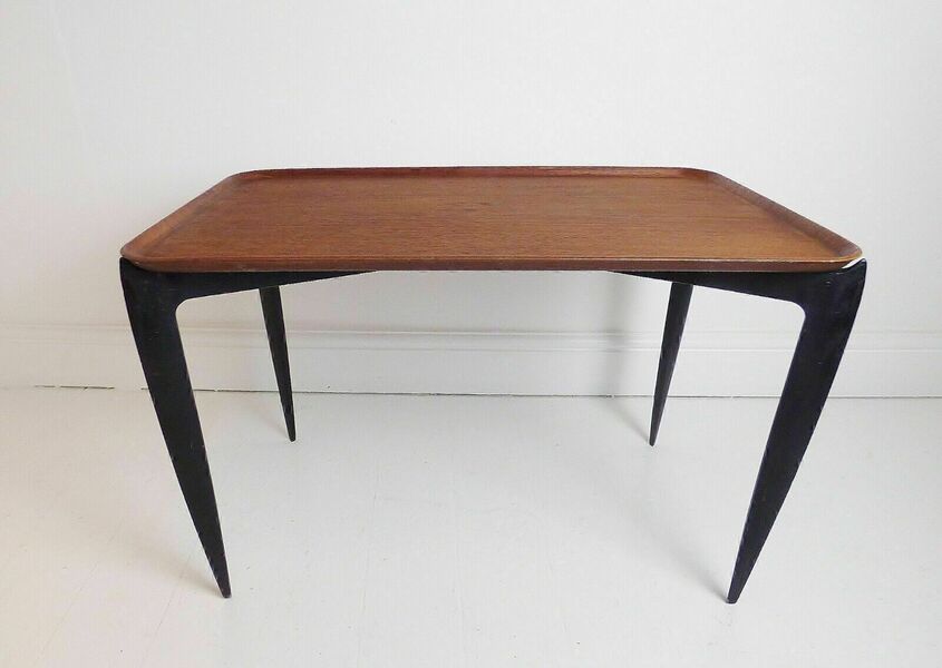 Rare Stunning Vintage Danish Teak Fritz Hansen Serving Tray Table / Coffee Table