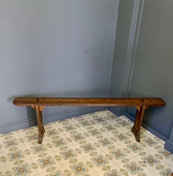 Antique Wooden Bench, 1800s Vinterior