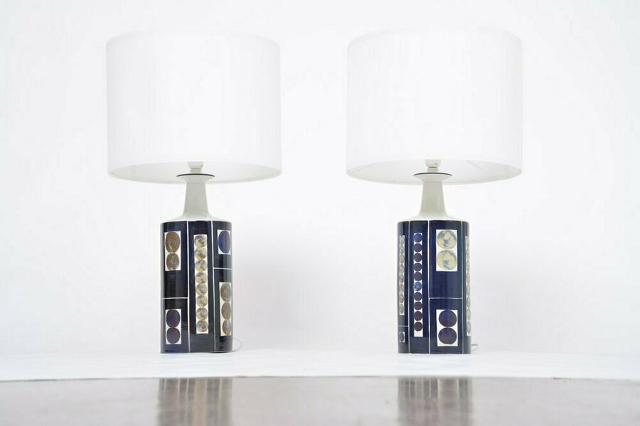 Royal 7 Table Lamps By Ingelise Koefoed For Fog & Mørup, 1960s, Set Of 2 photo for sale