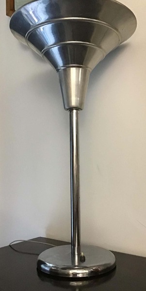 Table Lamp Illuminator 1930 Chrome Metal photo furniture