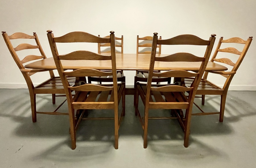 Vintage Ercol Dining Table And 6 Chairs Ercol Vinterior