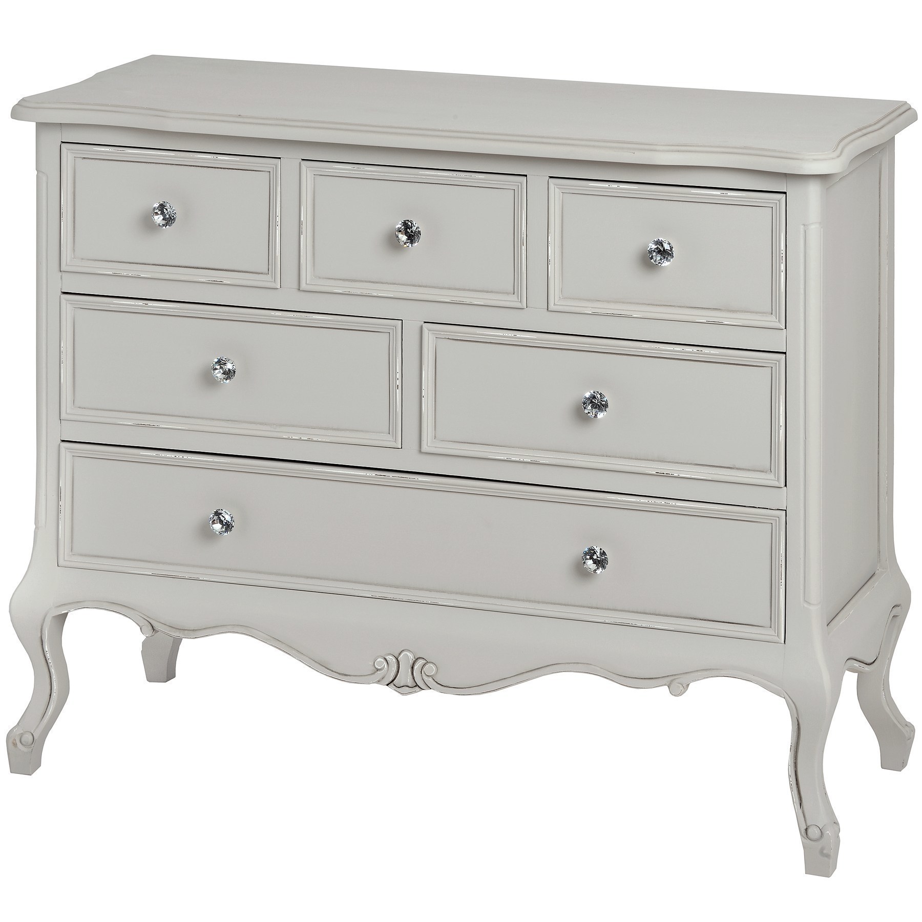 Free Shipping Vintage Styled Chest Of Drawers French Style Grey